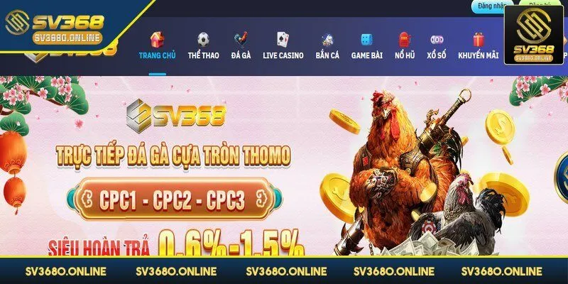 Bạn hãy tìm liên kết chính thống để truy cập SV368